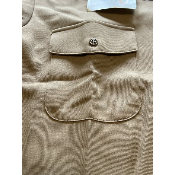 Vintage USN US Navy Creighton Official Uniform‎ Khaki Military Shirt Size L NWT - Picture 11 of 11
